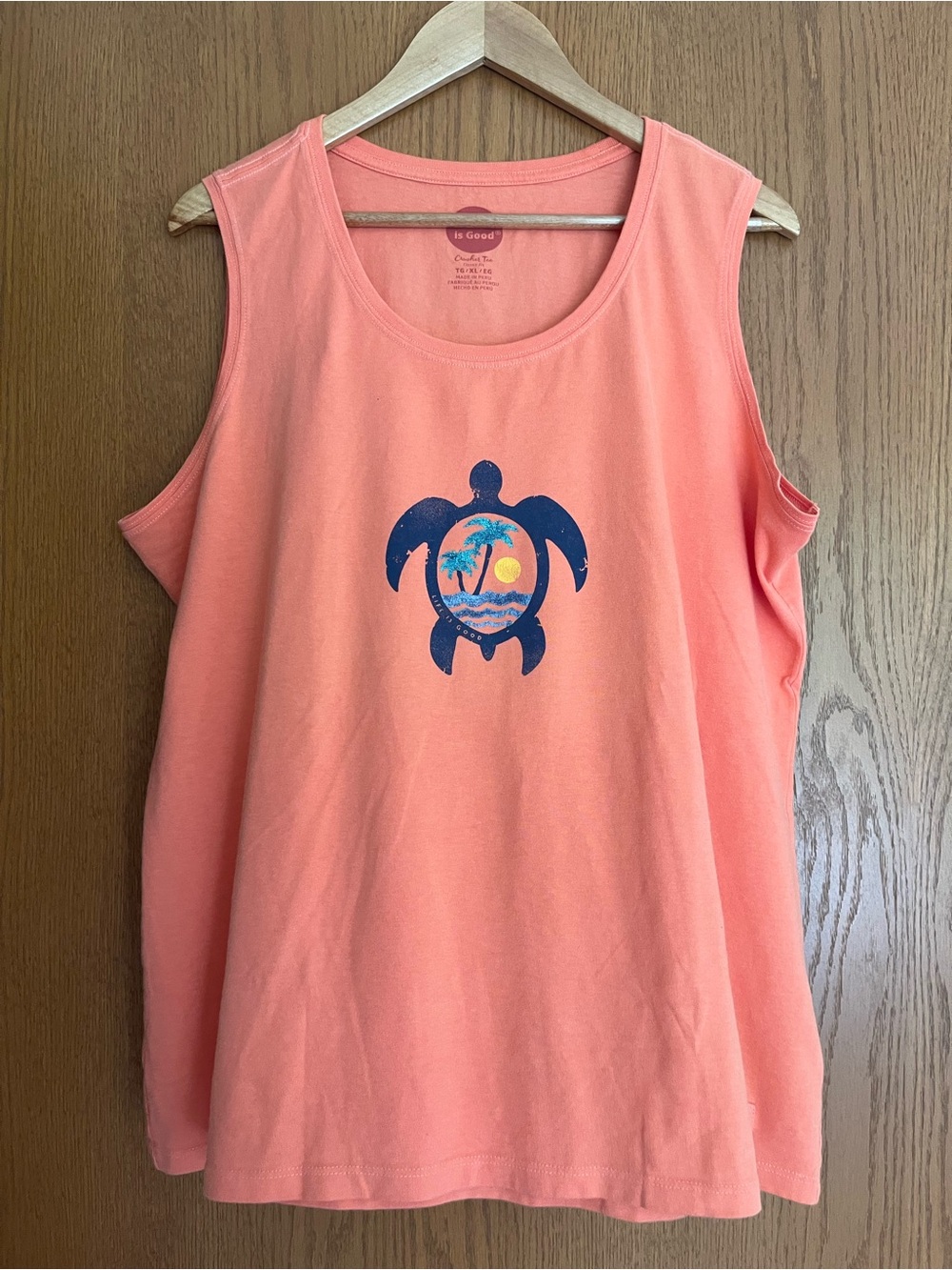 Life Is Good Crusher Tank Top - Turtle Graphic